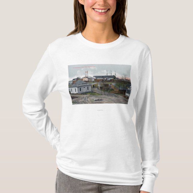 T-shirt Vue extérieure du bois de charpente Co de (Devant)