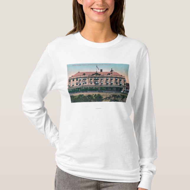 T-shirt Vue extérieure du terminal et du dépôt (Devant)