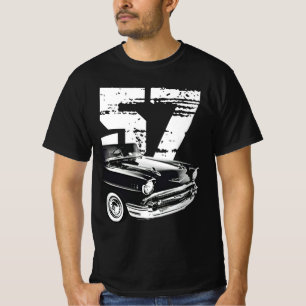 T-shirt Vue frontale Chevy Bel 1957 Silhouette