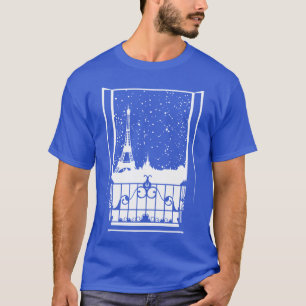 T-shirt Vue hiver parisienne