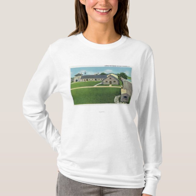 T-shirt Vue intérieure de vestibule dans le vieux Français (Devant)