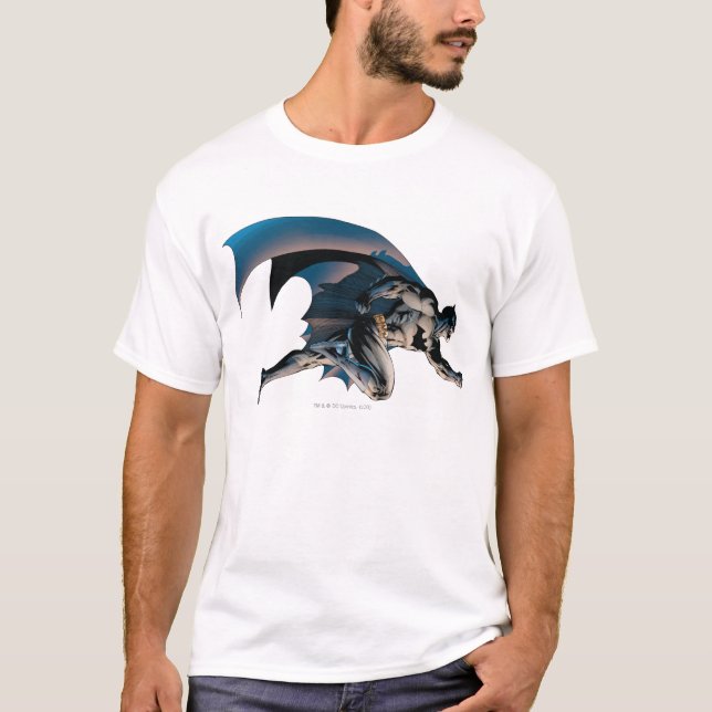 T-shirt Vue latérale de fuite de Batman (Devant)