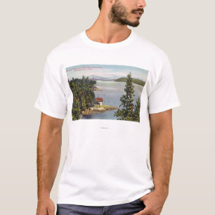 T-shirt Vue marine d'entraînement de rivage du nord de