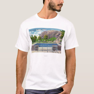 T-shirt Vue municipale de piscine de roche Rimmon