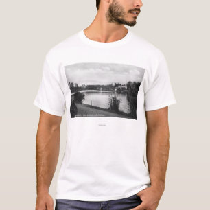 T-shirt Vue occidentale de Los Angeles, Park City de lac