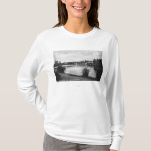 T-shirt Vue occidentale de Los Angeles, Park City de lac