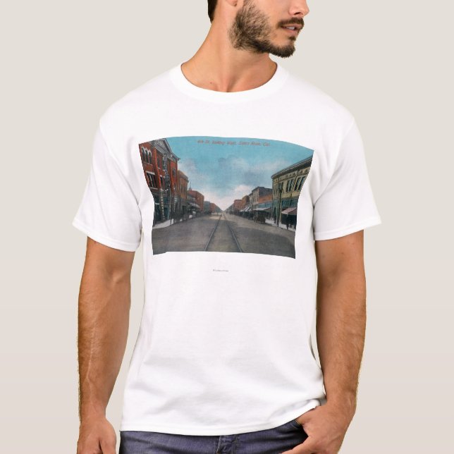 T-shirt Vue occidentale de quatrième rue # 2 (Devant)