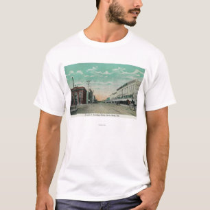 T-shirt Vue occidentale de quatrième StreetSanta Rosa, CA