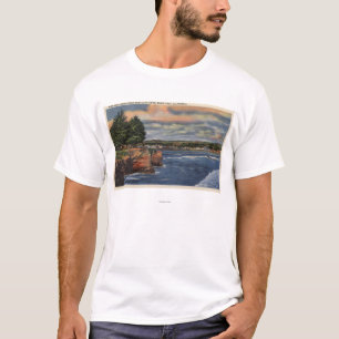 T-shirt Vue occidentale d'entraînement de falaise de