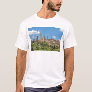 T-shirt Vue panoramique de San Gimignano Toscane Italie