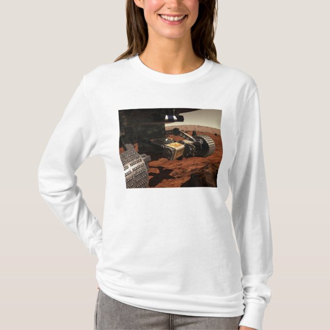 T-shirt Vue rapprochée du bras sur Mars de la NASA (Devant)