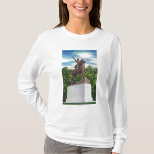 T-shirt Vue rigide de statue de GEN John