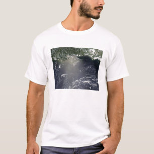 T-shirt Vue satellite de la fuite d'huile