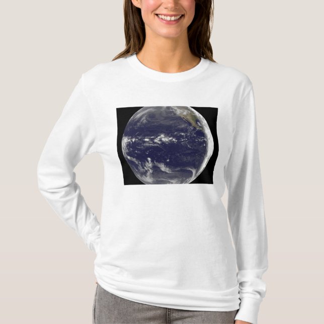 T-shirt Vue satellite de la Terre (Devant)