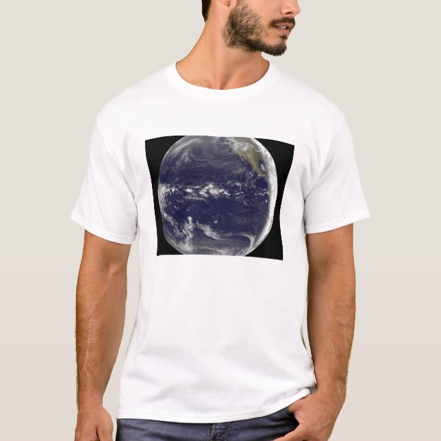 T-shirt Vue satellite de la Terre (Devant)