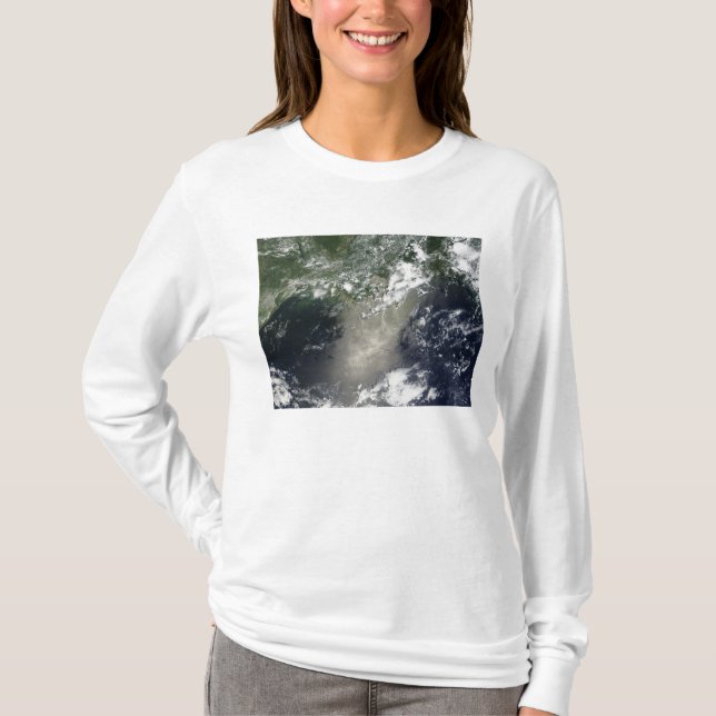 T-shirt Vue satellite des stries et rubans d'huile (Devant)