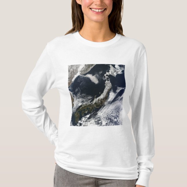 T-shirt Vue satellite du Japon (Devant)