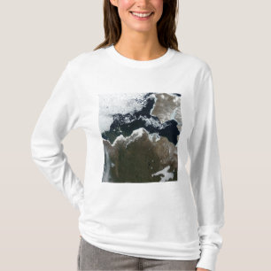 T-shirt Vue satellite du Nord-Ouest canadien