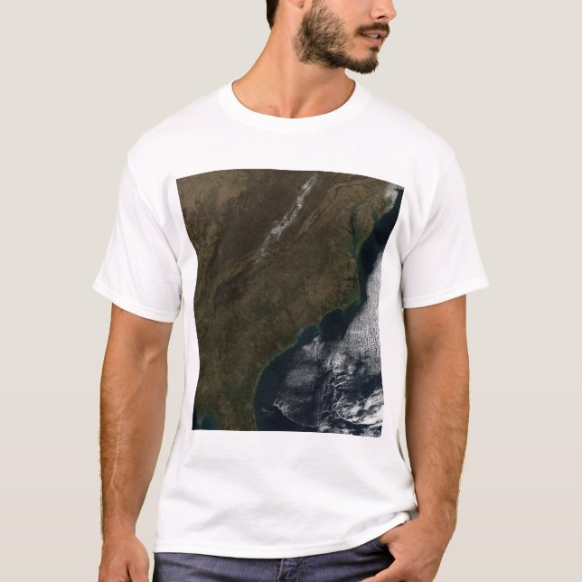 T-shirt Vue satellite du sud-est des États-Unis (Devant)