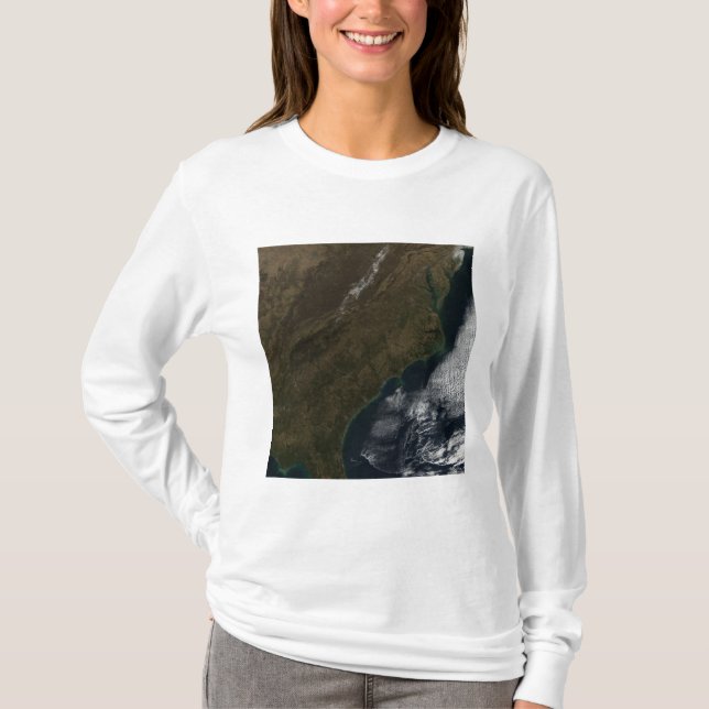 T-shirt Vue satellite du sud-est des États-Unis (Devant)