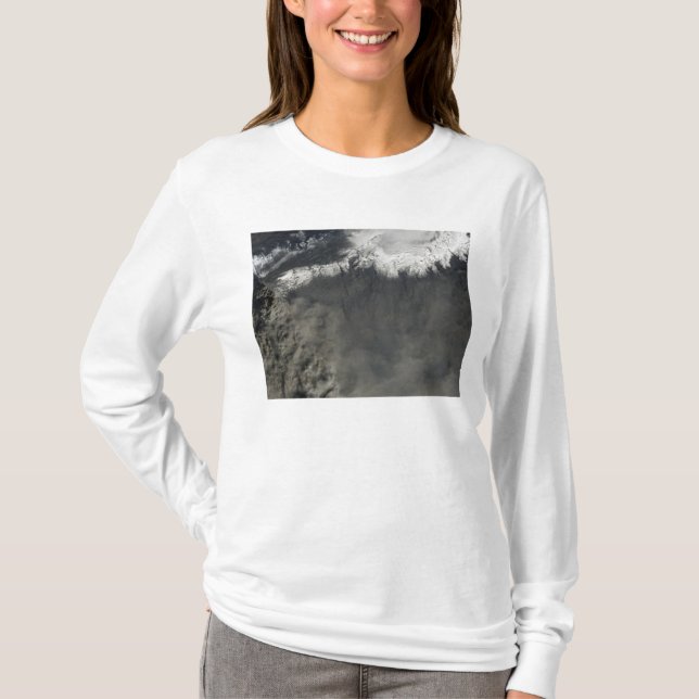 T-shirt Vue satellite d'un panache de cendres 4 (Devant)