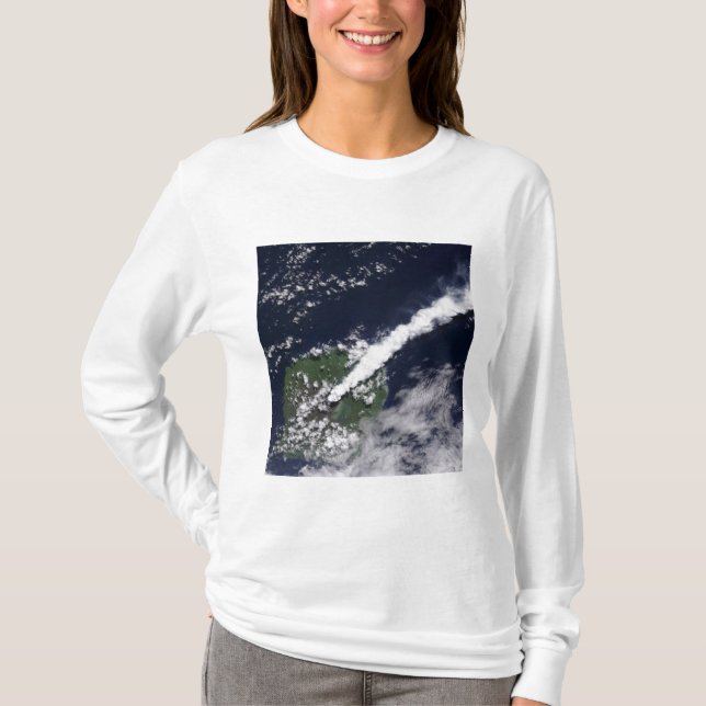 T-shirt Vue satellite d'un panache épais et riche en vapeu (Devant)