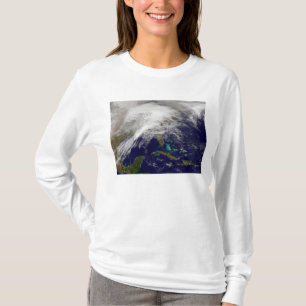 T-shirt Vue satellite d'une tempête d'hiver massive