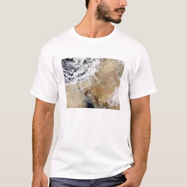 T-shirt Vue satellite sur la Méditerranée orientale (Devant)