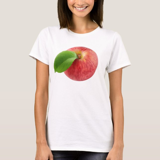 T-shirt Vue supérieure de la pomme rouge (Devant)