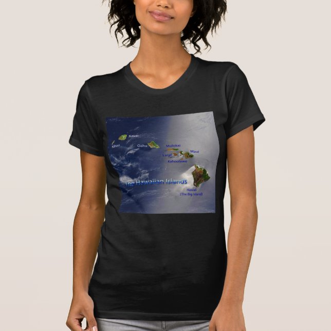 T-shirt Vue sur les îles Hawaiiennes (Devant)