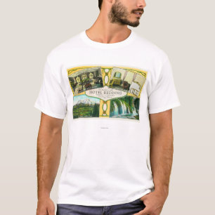 T-shirt Vues intérieures de Redding d'hôtel avec les sit