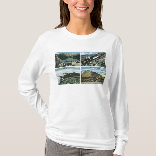 T-shirt Vues pittoresques du voyage vers le sommet (Devant)
