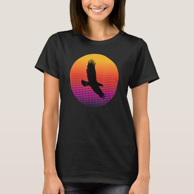 T-shirt Vulture Eagle Bird Flying in the Sky at Sunset Ani (Devant)