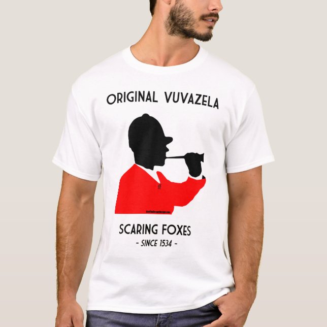 T-shirt Vuvuzela original - effrayer des renards (Devant)
