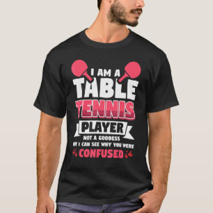 T-shirt Vwol Je Suis Un Joueur De Tennis De Table Pas Une 