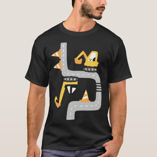 T-shirt VXLS Construction Truck Excavator Concrete Mixer D (Devant)