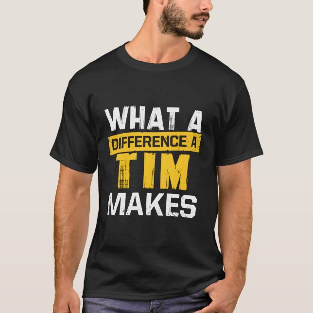 T-shirt W A Difference A Tim Rend Nom Tim (Devant)