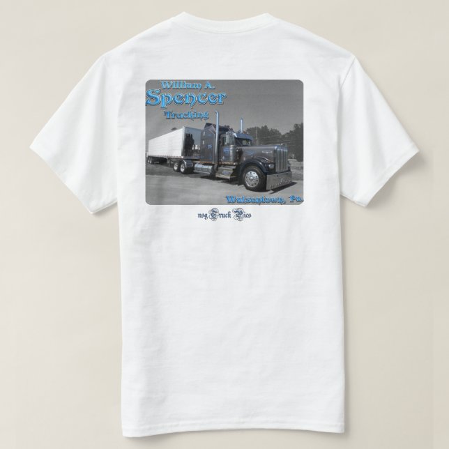 T-shirt W.A. Spencer Trucking #1 (avant de logo) (Design dos)