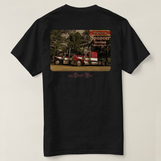 T-shirt W.A. Spencer Trucking #2 (avant de logo) (Design dos)