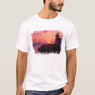 T-shirt WA, île San Juan, phare de Lime Kiln, 1919,