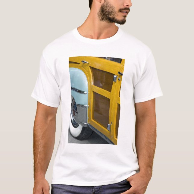T-shirt WA, Seattle, automobile américaine classique. 2 (Devant)