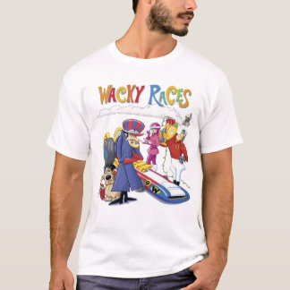 T-shirt Wacky Races 60s 70s 90s 80s Cartoon Scifi Retro