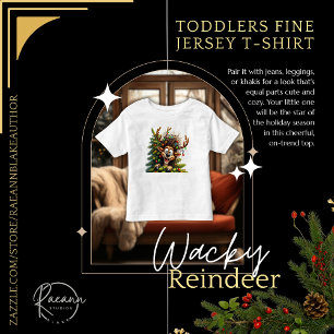 T-shirt Wacky Reindeer Toddlers Fine Jersey