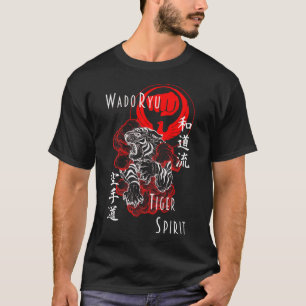 T-shirt Wado Ryu Karate Do Tiger Spirit Martial Arts Budo