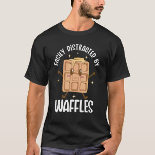 T-shirt Waffe Petit Déjeuner Foods Dessert Mini gaufre