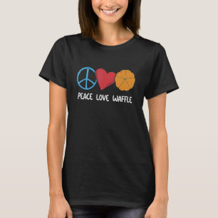 T-shirt Waffe Petit Déjeuner Foods Dessert Mini gaufre