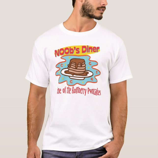 T-shirt Wagon-restaurant de Noobs (Devant)