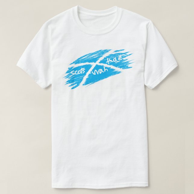 T-shirt Wah écossais Hae (Design devant)