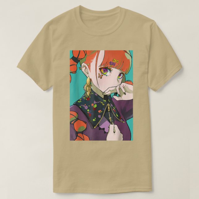 T-shirt Waifu Anime Girl Chemise Japonaise Esthétique Otak (Design devant)