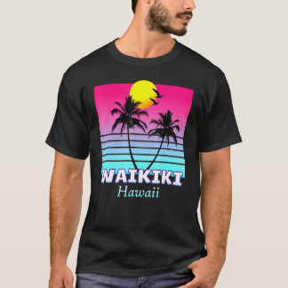 T-shirt Waikiki Hawaii Aloha Surf Sun Hawaii Beach Islan